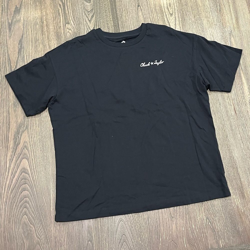 NWOT Converse Chuck Taylor T-Shirt Crewneck Short Sleeve Lightweight Black Small